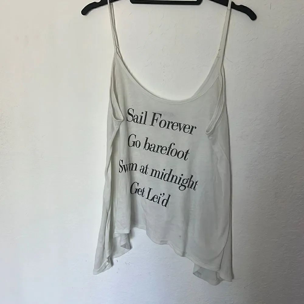 Wildfox Size Small Oversized Tank - Light Blue Color - LIKE NEW